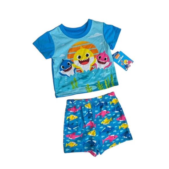 Nickelodeon boy toddlers Size 2 T baby shark pajamas set 2 pcs pinkfong new - Picture 6 of 8